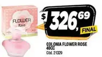 Supermercados Yaguar Flower Rose Colonia 40cc oferta