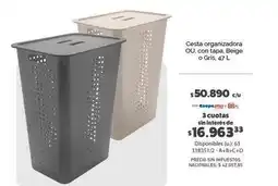 Cooperativa Obrera Cesta organizadora ou con tapa oferta