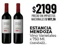 Diarco Estancia mendoza - vino varietales x 750 ml. cód:45422 oferta