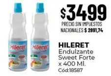 Diarco Hileret - endulzante sweet forte x 400 ml. cód:18587 oferta