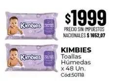 Diarco Kimbies - toallas húmedas x 48 un. cód:50118 oferta