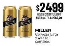 Diarco Miller - cerveza lata x 473 ml. cód:12984 oferta