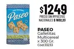 Diarco Paseo - galletitas multicereal cód:33233 oferta