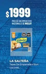 Diarco La salteña - tapas de empanada x 12un. cód: 24195 oferta