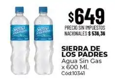 Diarco Sierra de los padres - agua sin gas x 600 ml. cód:10341 oferta