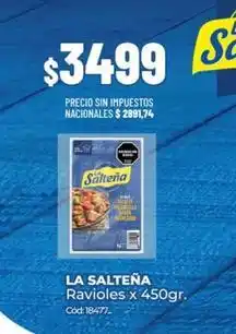 Diarco La salteña - ravioles oferta