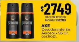 Diarco Axe - desodorante en aerosol x 96 gr. cód:39023 oferta