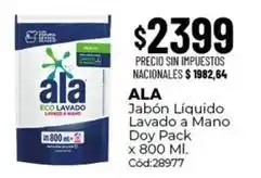 Diarco Ala - jabón líquido lavado a mano doy pack x 800 ml. cód:28977 oferta