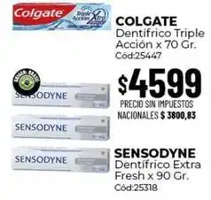 Diarco Colgate - dentífrico triple acción x 70 gr. cód:25447 oferta