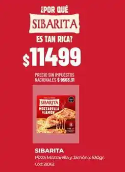 Diarco Sibarita - pizza mozzarella y jam uevo n x 530gr. c uevo d: 28362 oferta