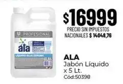 Diarco Ala - jabón líquido x 5 lt oferta