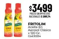 Diarco Fritolim - aceite en aerosol cl uevo sico x 120 gr. c uevo d:30334 oferta