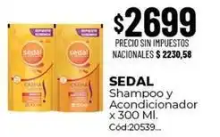 Diarco Sedal - shampoo y acondicionador x 300 ml. cód:20539 oferta