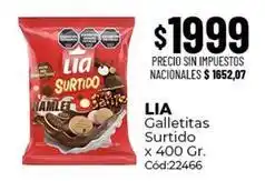 Diarco Lia - galletitas surtido x 400 gr. cód:22466 oferta