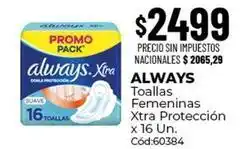 Diarco Always - toallas femeninas xtra protección oferta