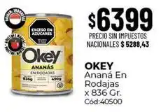 Diarco Okey - ananá en rodajas oferta