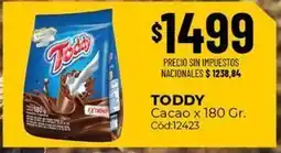 Diarco Toddy - cacao x 180 gr. cód:12423 oferta