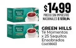 Diarco Green hills - té momentos x 25 saquitos ensobrados cód:18663 oferta