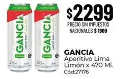 Diarco Gancia - aperitivo lima limón x 470 ml. cód:27176 oferta