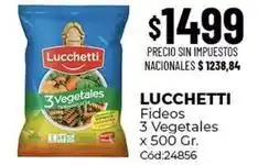 Diarco Lucchetti - fideos 3 vegetales x 500 gr. c uevo:24856 oferta