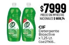 Diarco Cif - detergente bioactive x 1,25 lt oferta