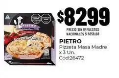 Pietro - pizzeta masa madre x 3 un. cód:26472