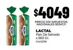 Diarco Lactal - pan de salvado x 560 gr. cód:22118 oferta