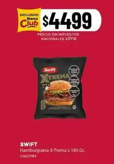 Diarco Swift - hamburguesa x-trema oferta