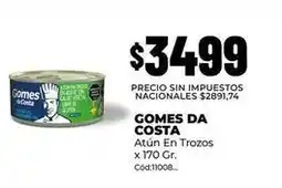 Diarco Gomes da costa - atún en trozos x 170 gr. cód:11008 oferta
