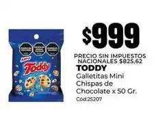 Diarco Toddy - galletitas mini chispas de chocolate x 50 gr oferta