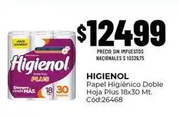 Diarco Mas - papel higi00nico doble hoja plus 18x30 mt. c00d:26468 oferta