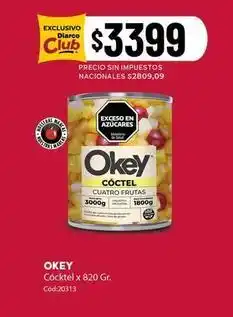 Diarco Okey - cóctel cuatro frutas oferta