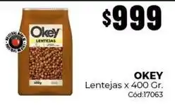 Diarco Okey - lentejas x 400 gr. c uevoacuted:17063 oferta