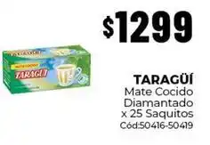 Diarco Taraguí - mate cocido diamantado x 25 saquitos cód:50416-50419 oferta