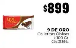Diarco 9 de oro - galletitas oleas x 100 gr oferta
