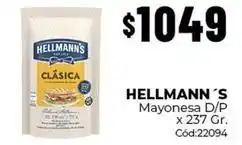 Diarco Hellmann's - mayonesa d/p x 237 gr. cód:22094 oferta