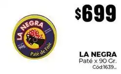 Diarco La negra - paté x 90 gr. cód:1639 oferta