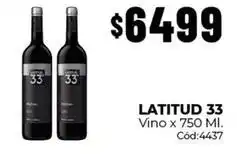 Diarco Latitud 33 - vino x 750 ml. c uevo:4437 oferta
