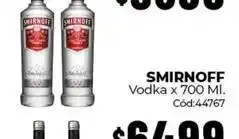 Diarco Smirnoff - vodka x 700 ml. cód:44767 oferta