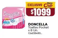 Diarco Doncella - toallas pocket x 8 un oferta