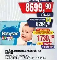 Babysec - pañal bebe ultra hiper