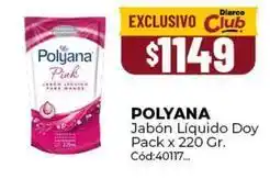 Diarco Polyana - jabón líquido doy pack x 220 gr. cód:40117 oferta