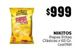 Diarco Nikitos - papas fritas clásicas x 65 gr. cód:17591 oferta