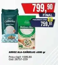 Maxiconsumo Molinos ala - arroz ala-cañuelas x500 gr oferta