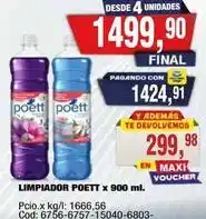 Maxiconsumo Poett - limpiador poett x 900 ml oferta