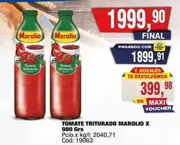 Maxiconsumo Marolio - tomate triturado oferta