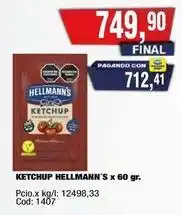 Maxiconsumo Hellmann's - ketchup oferta