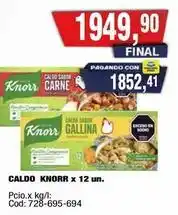 Maxiconsumo Knorr - caldo knorr x 12 un oferta