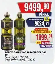 Maxiconsumo Cañuelas - aceite canuelas oliv.su.pet 500 cc oferta