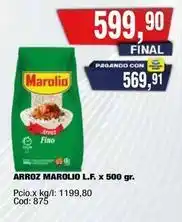 Maxiconsumo Marolio - arroz marolio l.f. x 500 gr oferta